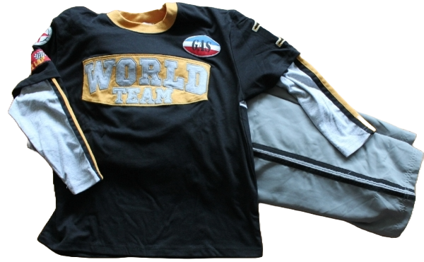 Long sleeve T-Shirt double lyer Größe 140-152xw Übergröße
