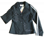 Blazer schwarz Nadelstreifen, Größe 128-176