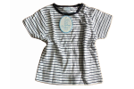 T-Shirt, dunkelblau/weiß Größe 74, 80, 86