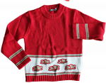 Pullover  rot/weiss  cotton