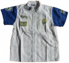 Hemd bronx  Kurzarm  Weiß/Blau Größe 110-128