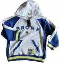 Sweatshirt hooded blau/weiß 100% Baumwolle Größe 104-128
