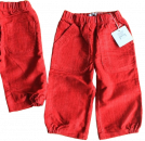 Babycordhose rot Gummibund 100% Baumwolle Größe 80-92