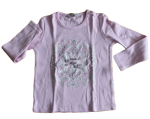 Langarmshirt rosa "garden of love"  Größe 104-128