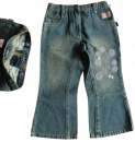 Jeans 5-pockets bootcut mit Stick 100% Cotton, KidZone.dk
