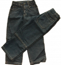 Jeans 5 pockets klassisch darkblue/brown Gummizug KIDS-UP