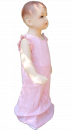 Kleid ärmellos Baumwolle Krepp  rosa  Größe 98-128