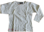 Langarmshirt longsleeve, weiß mit Rose Größe 128