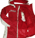 Winterjacke longjacket sportstyle Oxford-Nylon Rot/dust