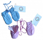 mikk-line Handschuhe am Band microfaser rosa o.blau Größe 0
