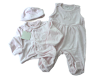 Babygarnitur 3tlg. rosa Velour  TinyMinymo