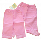 Hose pants cotton pink Stickbordüre Größe  74