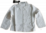Rüschenbluse Weiß Größe 104-110,  100% cotton