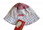 Sommerhut  Weiß/Rot cotton  Größe 47