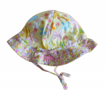 Sommerhut gelbgeblümt cotton  Größe 49