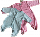 Strampler tiny teddybear rosè/bleú Velours Cotton Größe 50/62