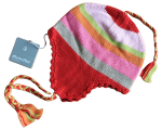 Inkamütze Strickmütze bunt Baumwolle Größe 50/55