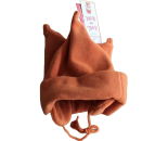 Fleecemütze, Teufelsmütze  mit Ohrenklappen, Orange, Größe 47