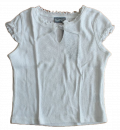 T-Shirt Weiß  Ajour cotton
